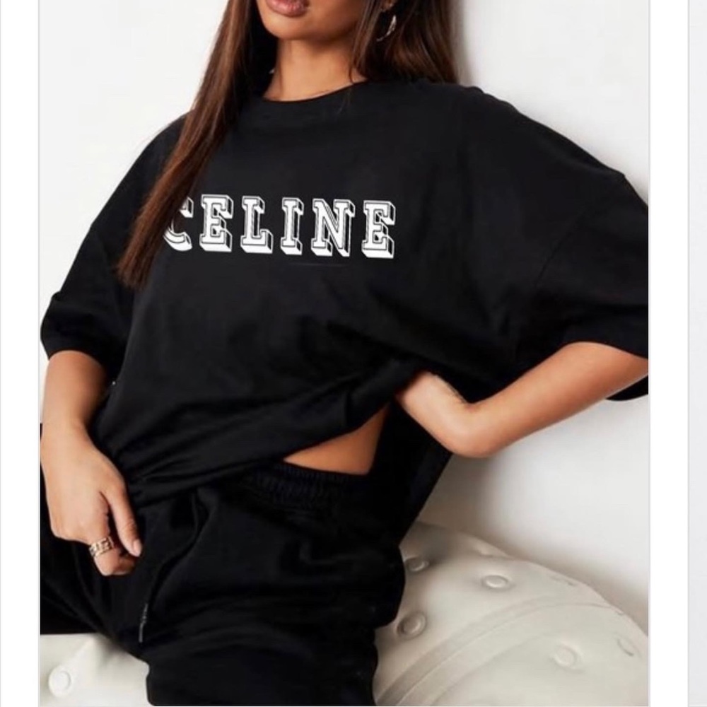 Brand New Black T shirt, “Celine” Multiple sizes